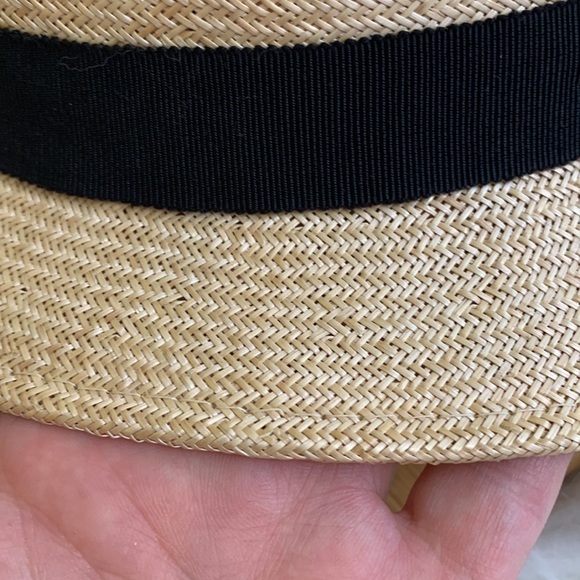 Tracey Tooker | Tan Straw Black Ribbon Floral Bow Beach Garden Golf Brim Sun Hat main image 7